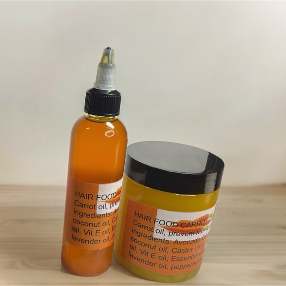 CARROT OIL, AND HAIR POMADE, CARROT HAIR BUTTER. - Picture 2 of 9